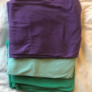 LulaRoe TC Leggings 3 solid pair